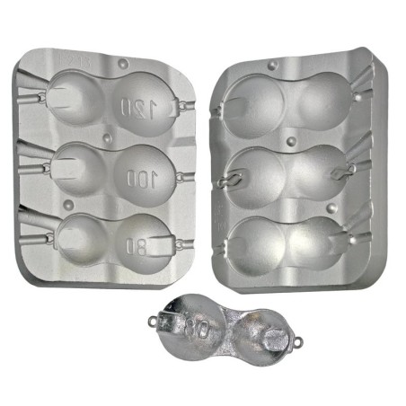 MOULE A PLOMBS TIRETTE CUILLER 80-100-120GRS A9 - MOU213---