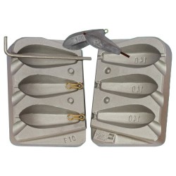 MOULE A PLOMBS PALANGRE PERCE 3 X 140 GRS A9  - MOU010