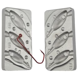 MOULE A PLOMBS TETES PLOMBEES FUSEE 45-60-70 GRS   - MOU015---ndd
