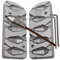 MOLDE DE PLOMOS FACETTES 20-30-40-50-60 GRS PERCEE  - MOU030