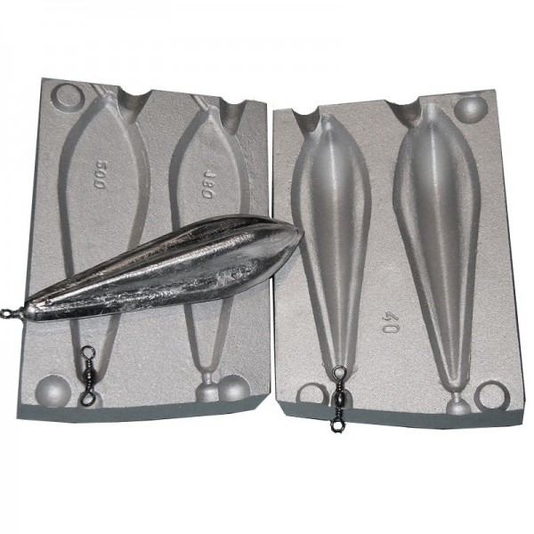Moule à Plombs Trilobé 180-200 Grs, Modèle B6, MOU040, Alciumpeche