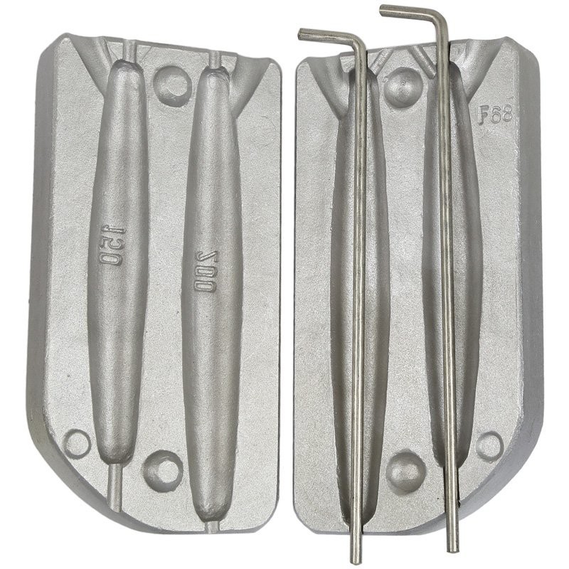 MOLDE DE PLOMOS OLIVE PERCEE 150-200GRS   - MOU068 - disponible - MOLDE DE PLOMOS Olive Percйe