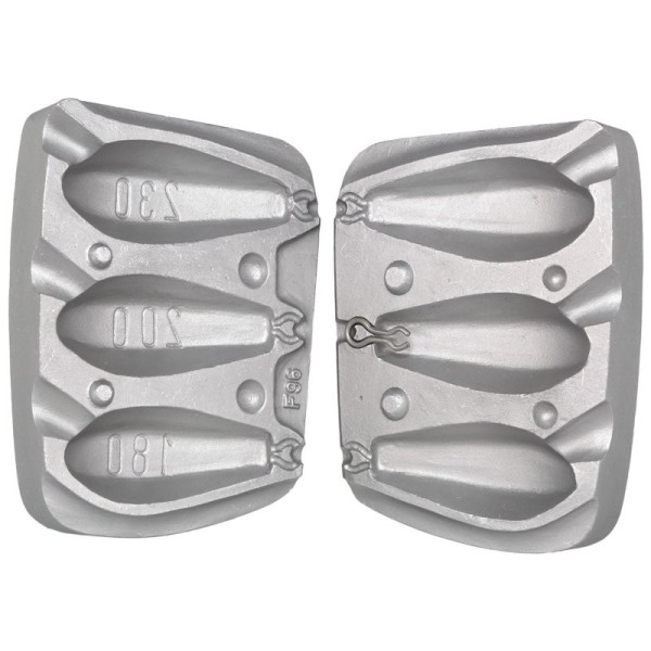 à Plomb 1 Kg MOULE A PLOMBS PALANGRE 70 80 90 100 GRS A1 Mou086 Pour Couler Plomb
