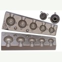 MOLDE DE PLOMOS BOULE FIRE BALLE 8-14-20-30-40 GRS A0 Double Anillos    - MOU128