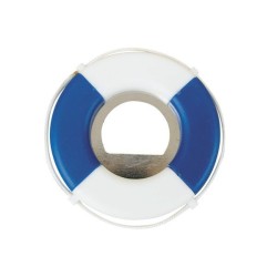 Ouvre-bouteille - Bouee de sauvetage bleu et blanc diamètre 7cm