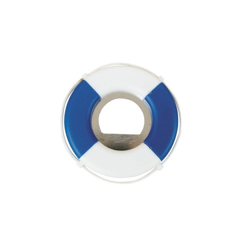 Ouvre-bouteille - Bouee de sauvetage bleu et blanc diamètre 7cm