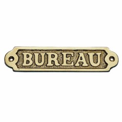 Plaque en laiton - BUREAU - 14,5x3,5cm