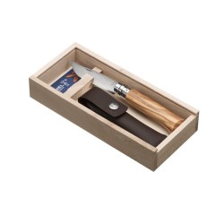 COUTEAU PLUMIER OPINEL 8 INOX MANCHE OLIVIER + ETUI