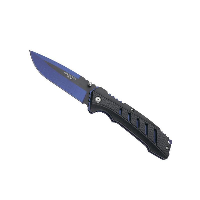 COUTEAU HERBERTZ ABS NOIR BLEU - MANCHE 12 CM