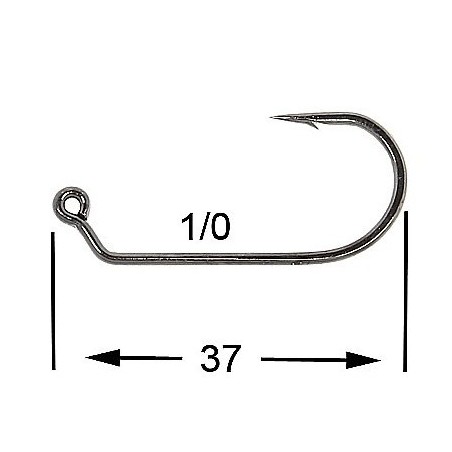 HAMECON VMC JIG ROND 7161BN X10 1/0 sachet de 10