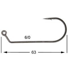 HAMECON VMC JIG ROND 7161BN-TI X10 6/0 sachet de 10