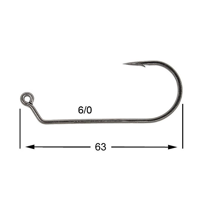 HAMECON VMC JIG ROND 7161BN-TI X10 6/0 sachet de 10
