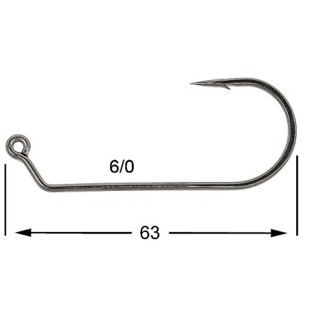 HAMECON VMC JIG ROND 7161BN-TI X10 6/0 sachet de 10