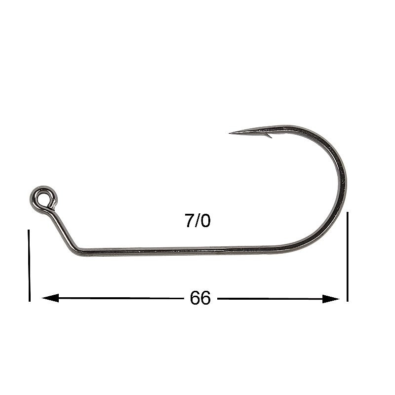 HAMECON VMC JIG ROND 7161BN-TI X10 7/0 sachet de 10