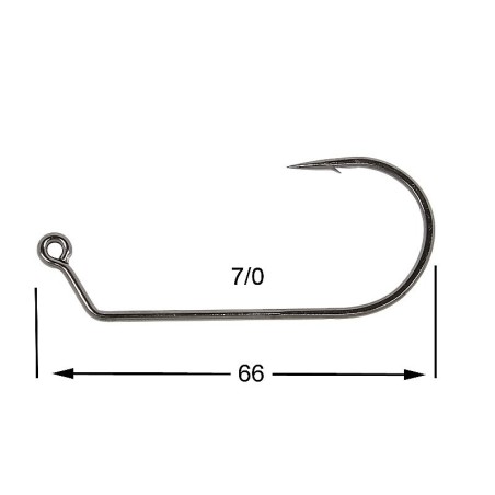 HAMECON VMC JIG ROND 7161BN-TI X10 7/0 sachet de 10
