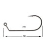 HAMECON VMC JIG ROND 7161BN-TI X10 7/0 sachet de 10