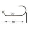 HAMECON VMC JIG ROND 7161 TI  2/0 boite de 50