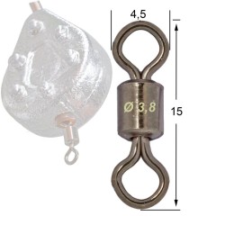 ATTACHE ROLLING SN6 SACHET DE 50 - MOU3011 - pour moules à plombs