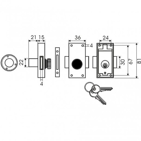 VERROU INOX TAILLESELECT 