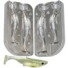 MOULE A LEURRE SOUPLE ALU shad 80-100mm - MOU516 - plastique liquide