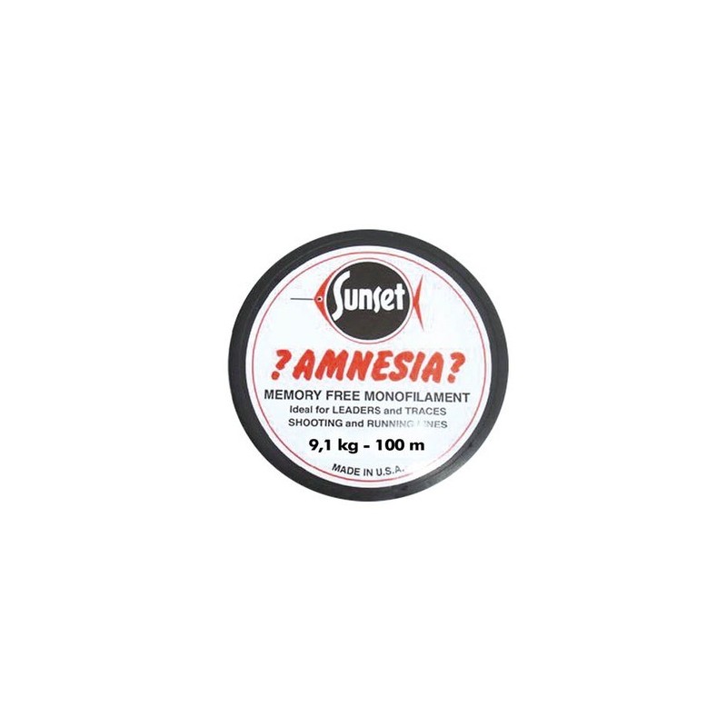 NYLON SUNSET AMNESIA 23-100 2.7Kg 6Lb 100 m ROUGE - en stock - Nylon