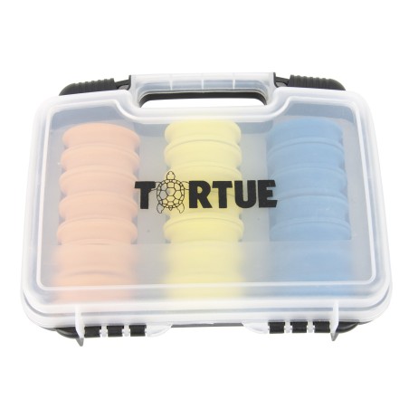 BOITE 24 PLIOIRS RONDS MOUSSE 65 MM TORTUE