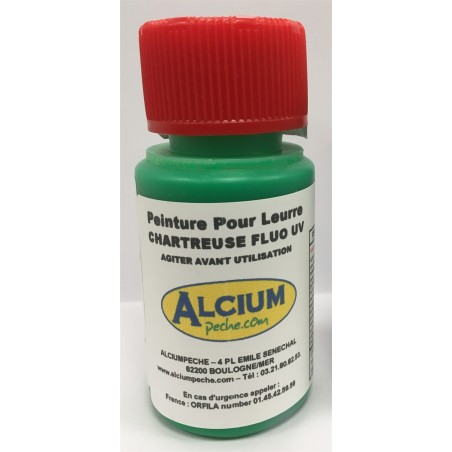 Peinture Leurre - CHARTREUSE FLUO UV 60 ml pour aérographe