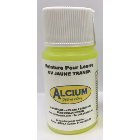 Peinture Leurre - UV JAUNE TRANSPARENT 60 ml pour aérographe AERO637