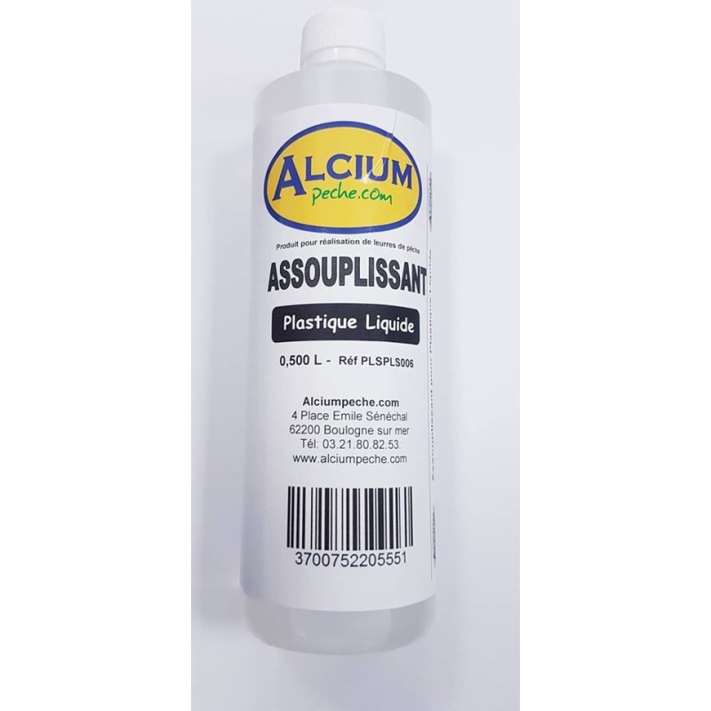 Assouplissant pour Plastique liquide 0,500L - en stock - Plastique leurre Liquide 