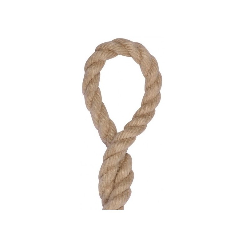 Cordage imitation Chanvre 24 mm - 1 Mètre - Polypropylène - 3 Torons