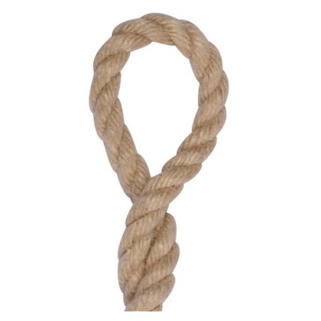 Cordage imitation Chanvre 24 mm - 1 Mètre - Polypropylène - 3 Torons