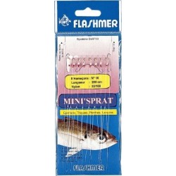 BAS DE LIGNE  FLASHMER MINI'SPRAT6 N° 8 - en stock - Jeu de Plumes