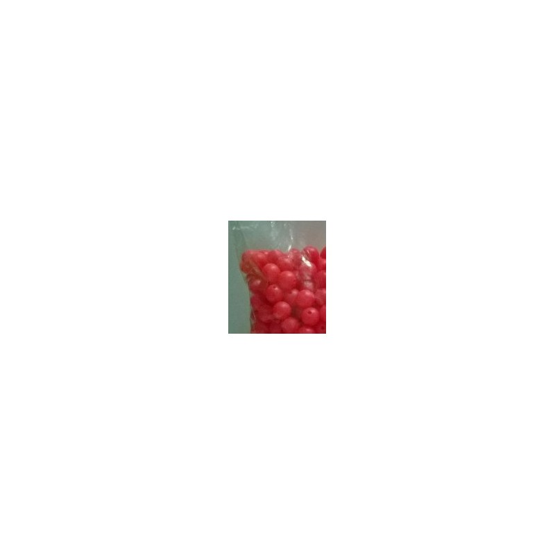 Sachet de 50 Perles 8 mm fire red pour Plombs Débrayables - en stock - Perles