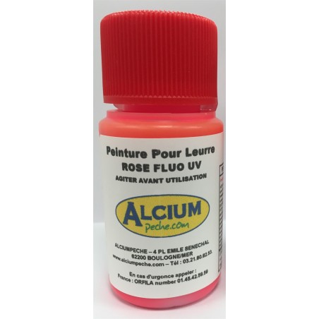 Peinture Leurre - ROSE FLUO UV 60 ml pour aérographe AERO633