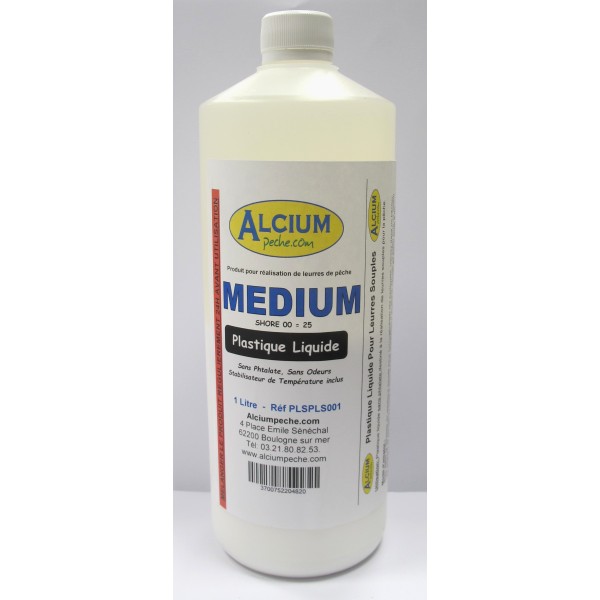 Plastique Liquide Pour Leurres De Pêche 1L - Medium - Sans Phtalate - Faible Odeur