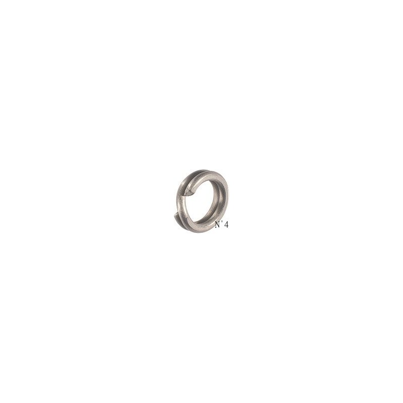 ANNEAUX BRISES RENFORCES SPLIT RING MEDIUM 4 SILVER V 50lb