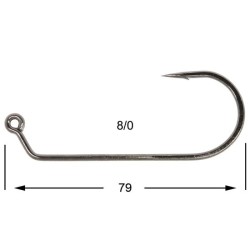 HAMECON VMC JIG ROND 7161BN-TI X10 8/0 sachet de 10