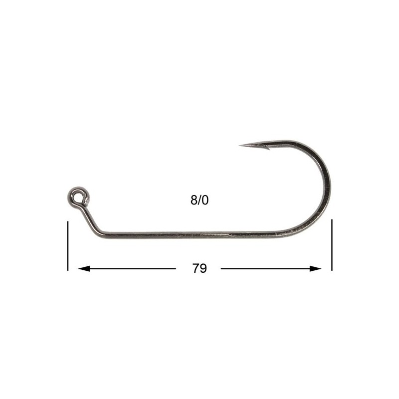 HAMECON VMC JIG ROND 7161BN-TI X10 8/0 sachet de 10