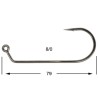 HAMECON VMC JIG ROND 7161BN-TI X10 8/0 sachet de 10