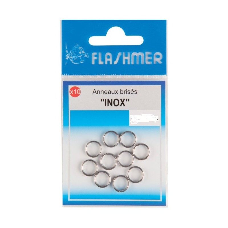 ANNEAUX BRISES INOX 5,5 mm - pochette de 10