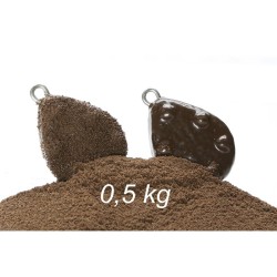 PACK REVETEMENT PLOMB - Gros Grain MARRON 500 grs POUDRE PLASTIFIANT