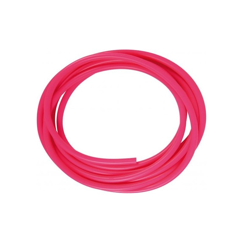 TUBE CAOUTCHOUC A ANGUILLON 5x7MM 3 METRES ROSE FLUO