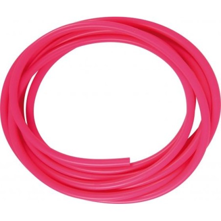 TUBE CAOUTCHOUC A ANGUILLON 5x7MM 3 METRES ROSE FLUO