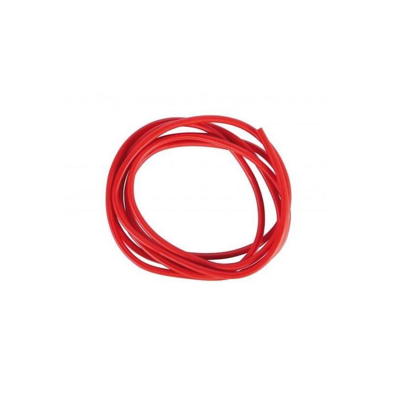 TUBE CAOUTCHOUC A ANGUILLON 5x7MM 3 METRES ROUGE