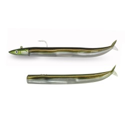 Leurres Fiiish CRAZY SAND EEL Combo Offshore + Body - 60g - Khaki - cse220