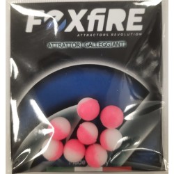 PERLE FOXFIRE RONDE 8,5mm BLANC/ROSE  sachet de 8