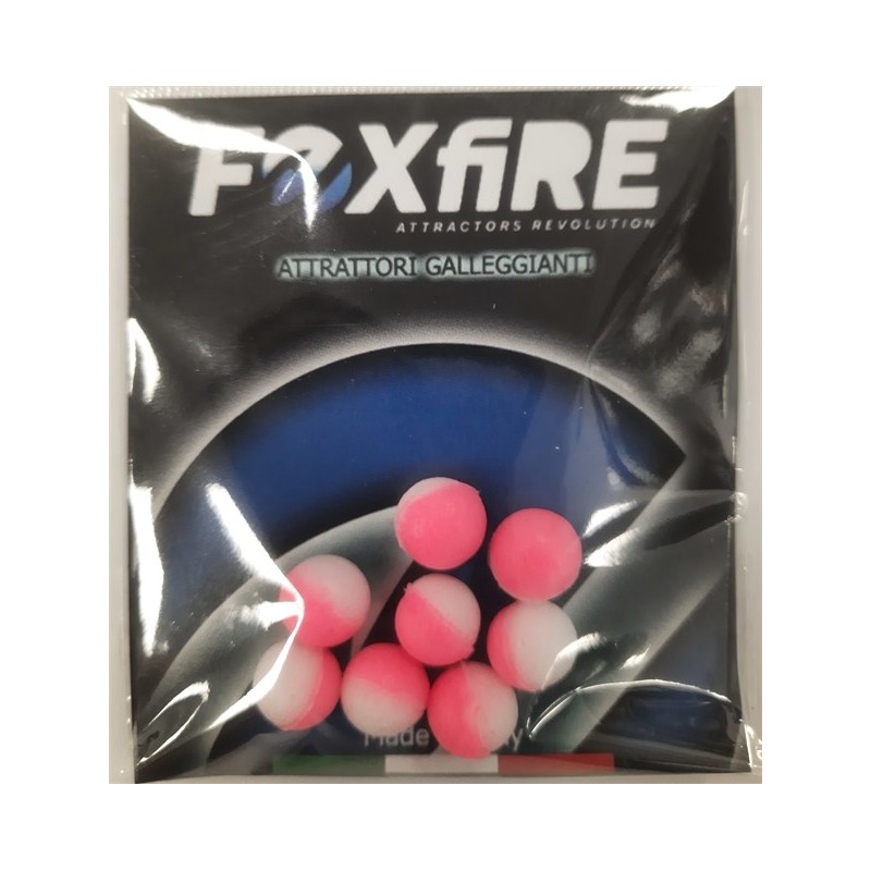 PERLE FOXFIRE RONDE 8,5mm BLANC/ROSE 