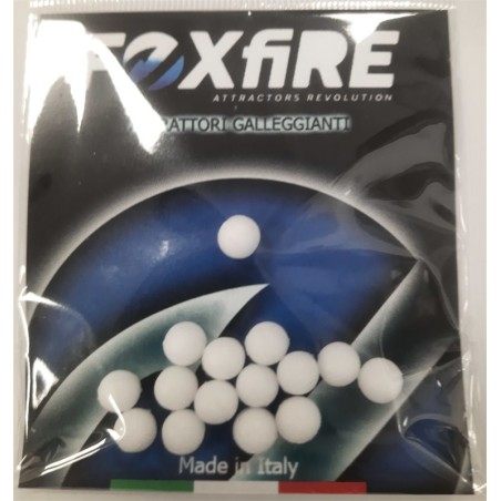 PERLE FOXFIRE RONDE 6,5mm BLANC sachet de 12