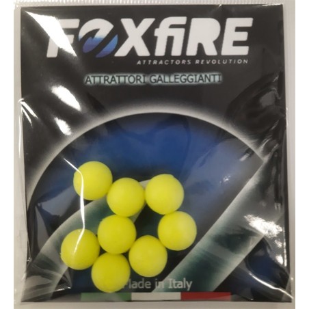 PERLE FOXFIRE RONDE 8,5mm JAUNE sachet de 8