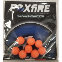 PERLE FOXFIRE RONDE 8,5mm ORANGE sachet de 8